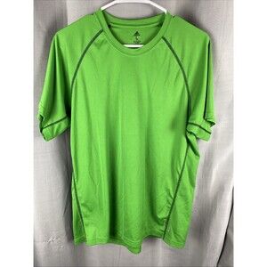 Adidas Climalite Flex 360 Mens Sz L Lightweight Green Short Sleeve Shirt